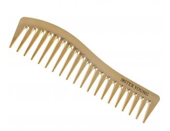 H�eben na vlasy Sister Young Zuri Styling Hair Comb - 18,3 cm, zlat�