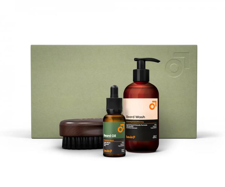 Pánská dárková sada pro kompletní péči o vousy Beviro The Cinnamon Season Beard Care Kit