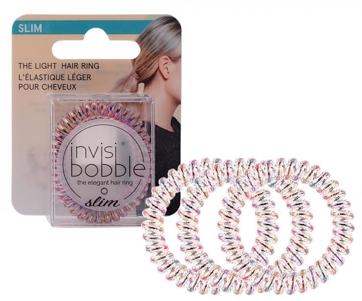 Tenké spirálové gumičky Invisibobble Slim Vanity Fairy - 3 ks