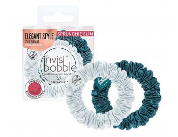 Ozdobné spirálové gumičky Invisibobble Sprunchie Slim Cool as Ice - 2 ks