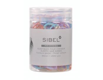 Gumičky do vlasů Sibel Primrose - 20 mm, 500 ks, pastelové