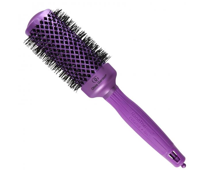 Kartáč s nylonovými štětinami Olivia Garden NanoThermic Thermal Violet Valentine - 44 mm