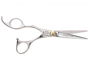 Kadeřnické nůžky pro leváky Olivia Garden SilkCut® Shear 5,75" - stříbrné
