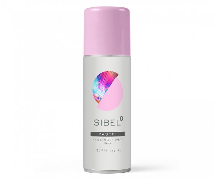 Barevný sprej na vlasy Sibel Hair Colour Pastel - pastelově růžová - 125 ml