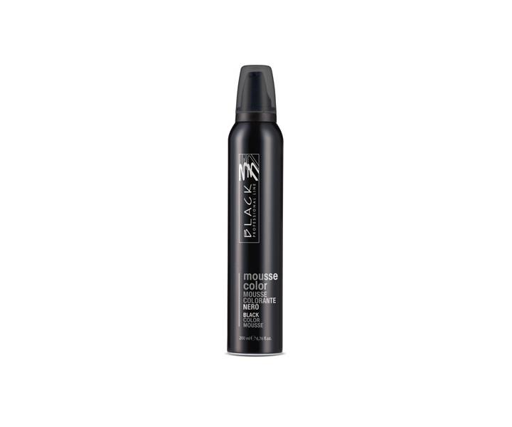 Barevné pěnové tužidlo Black Mousse Color - 200 ml, černá