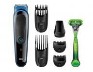 Zastřihovač pro celé tělo Braun MGK3040 - černý + zdarma holící strojek Gillette Body