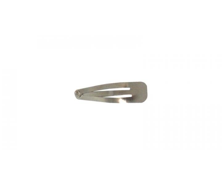 Sponka do vlas� "puka�ka" st��brn� - 38 mm