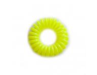 Spirlov plastov gumika do vlas pr.3,5 cm - neonov lut
