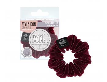 Ozdobná spirálová gumička Invisibobble Sprunchie Red Wine Is Fine - vínová