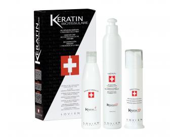 Třífázový keratinový systém pro poškozené vlasy Lovien Essential Biotissulare - 2x 250 ml + 100 ml