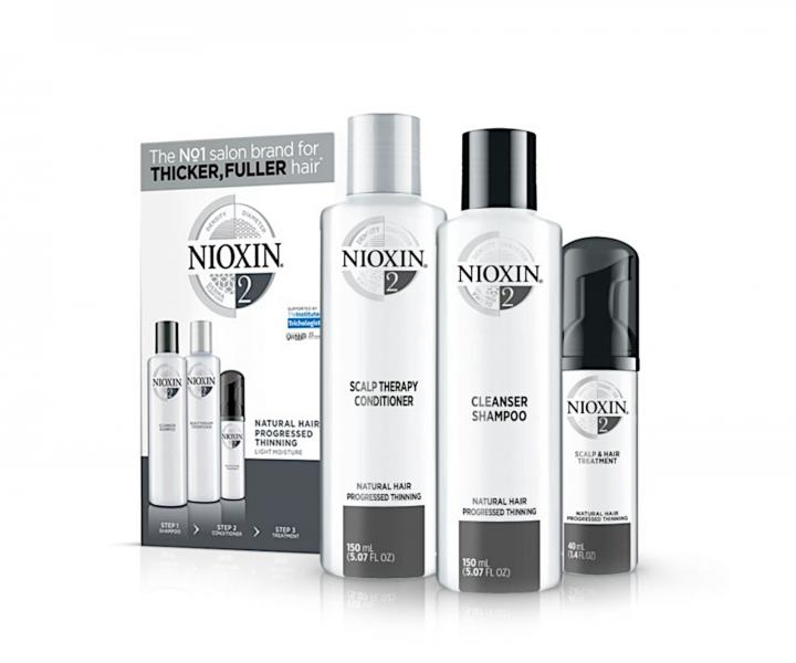 Sada pro silně řídnoucí přírodní vlasy Nioxin System 2 Trial Kit No.2