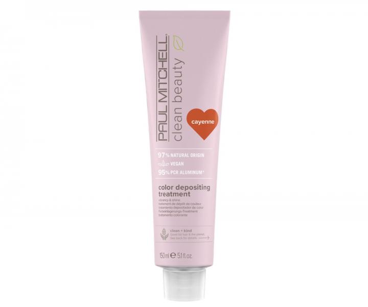 Vyživující barvicí maska Paul Mitchell Clean Beauty Color Depositing Treatment - červená, 150 ml