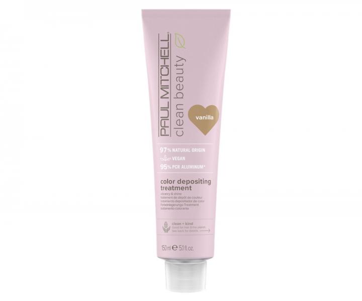 Vyživující barvicí maska Paul Mitchell Clean Beauty Color Depositing Treatment - vanilková, 150 ml