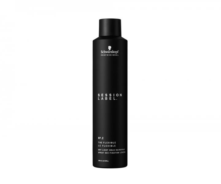 Suchý lehce fixační vlasový sprej Schwarzkopf Professional Session Label The Flexible - 300 ml