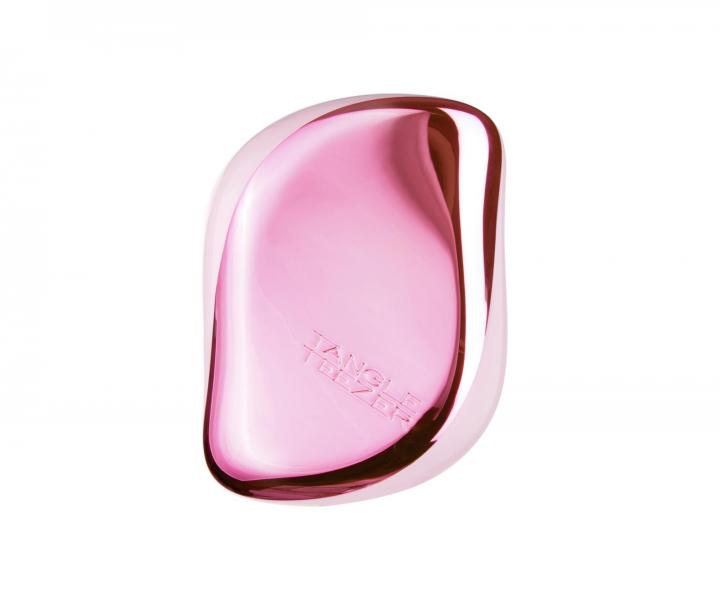 Kartáč na rozčesávání vlasů Tangle Teezer Compact Styler Baby Doll Pink - metalický růžový