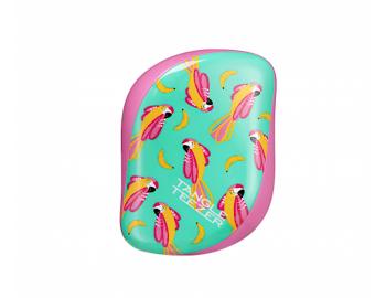 Kartáč na rozčesávání vlasů Tangle Teezer Compact Styler Paradise Bird - růžovo-tyrkysový