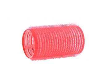 Samodržící natáčky na vlasy Bellazi Velcro pr. 32 mm - 6 ks, červené
