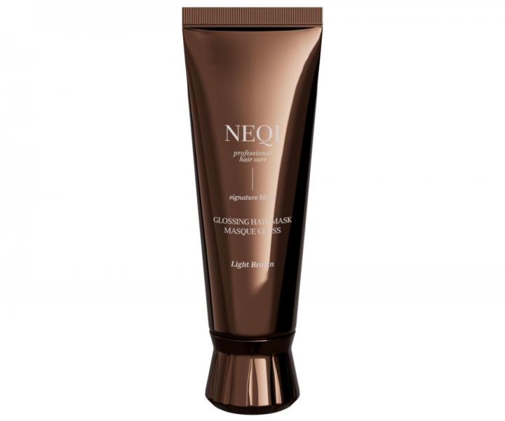 Barvic� maska na vlasy Neqi Glossing Hair Mask Light Brown - 120 ml, sv�tle hn�d�