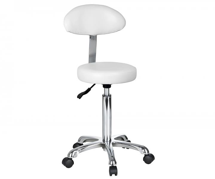 Taburet na kole�k�ch s op�rkou Weelko Fast+, b�l�