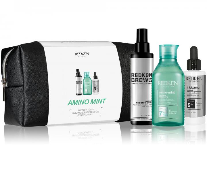 Dárková sada pro muže pro podporu růstu vlasů Redken Amino Mint