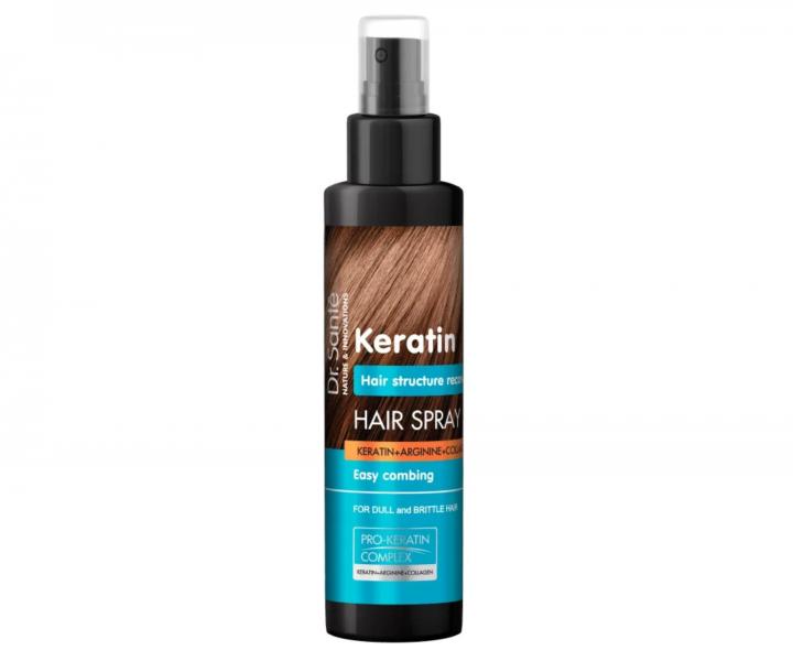 Bezoplachov� kondicion�r pro obnovu matn�ch a k�ehk�ch vlas� Dr. Sant� Keratin - 150 ml