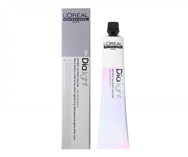 Přeliv na vlasy Loréal Dialight 50 ml - odstín 9 blond velmi světlý