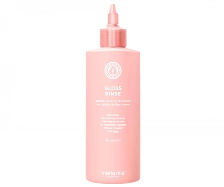 Lehk� hydrata�n� k�ra pro dlouhotrvaj�c� lesk vlas� Maria Nila Gloss Rinse 3-min Gloss Hair Treatment - 200 ml