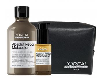 Sada pro po�kozen� vlasy Lor�al Professionnel Serie Expert Absolut Repair Molecular + ta�ti�ka zdarma