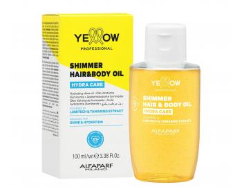 Lehk� rozjas�uj�c� hydrata�n� olej na vlasy a t�lo Yellow Professional Hydra Care Shimmer Hair&Body Oil - 100 ml