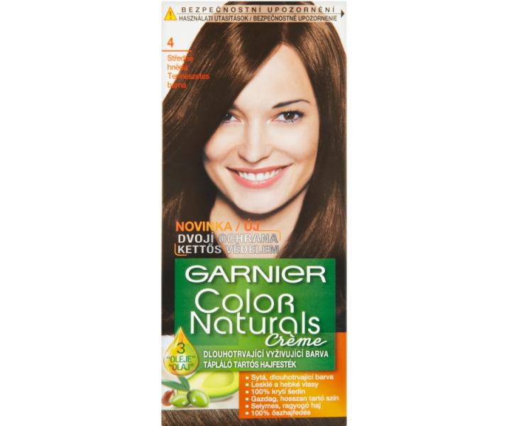 Permanentní barva Garnier Color Naturals 4 středně hnědá
