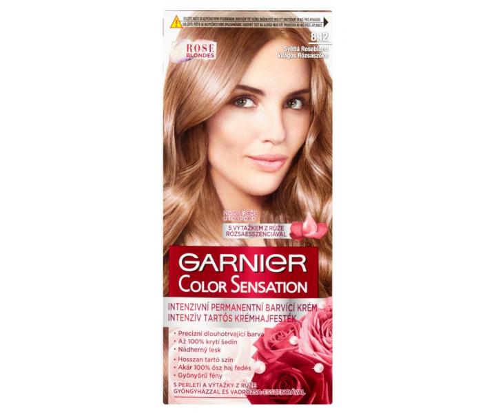 Permanentní barva Garnier Color Sensation 8.12 světlá roseblond