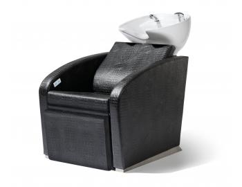 Kadeřnický mycí box Sibel Elegantia Relax - černý s krokodýlím vzorem