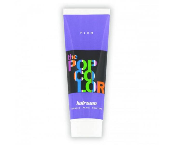 Semipermanentní  barva na vlasy Hairgum, Pop color - švestková
