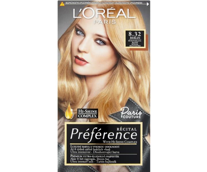 Permanentn barva Loral Prfrence 8.32 rovozlat blond