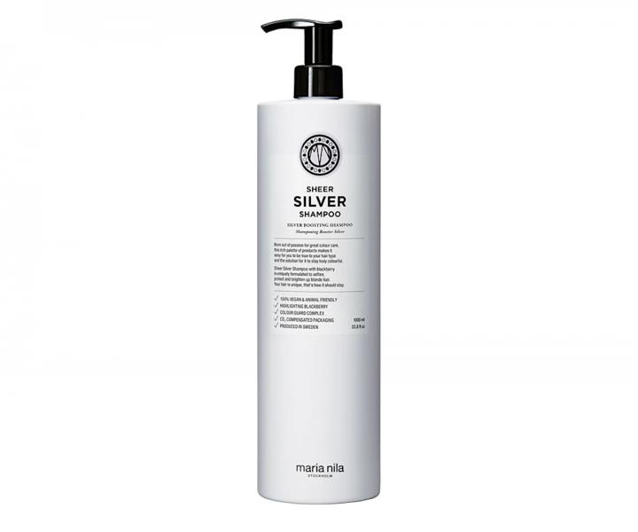 Šampon pro neutralizaci žlutých tónů Maria Nila Sheer Silver Shampoo - 1000 ml
