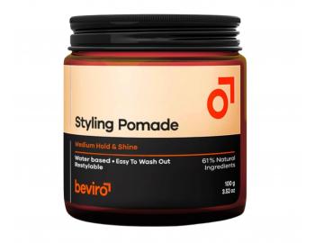 Stylingov� pasta pro lesk vlas� se st�edn� fixac� Beviro Styling Pomade Medium Hold & Shine - 100 g