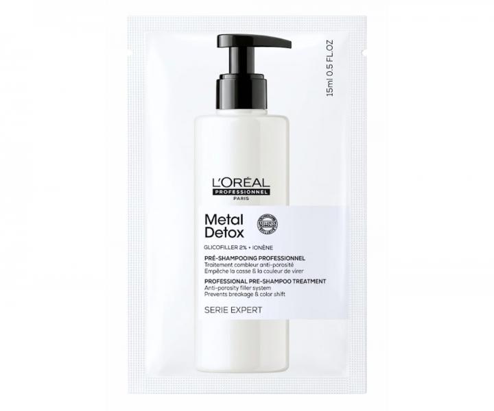P�ed�amponov� p��e pro po�kozen� vlasy Lor�al Professionnel Serie Expert Metal Detox - 15 ml (bonus)