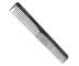 Hairway Karbonový hřeben na vlasy - 18 cm, délka zubů 2,1-1,6 cm