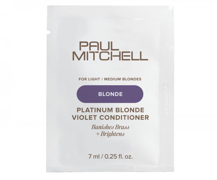 Neutraliza�n� kondicion�r pro blond a mel�rovan� vlasy Paul Mitchell Blonde Platinum Blonde Violet Conditioner - 7 ml