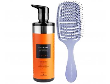 Semi-permanentn regeneran maska Klral System Colorama 7.77 - 500 ml, intenzivn mdn blond + kart zdarma