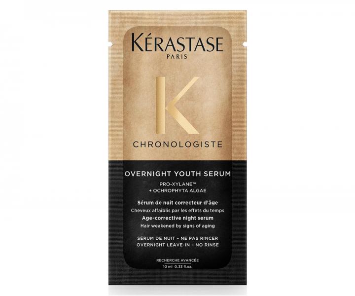 Bezoplachov� no�n� s�rum pro st�rnouc� vlasy K�rastase Chronologiste Overnight Youth Serum - 10 ml (bonus)