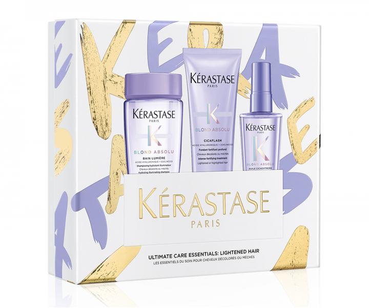 Dárková cestovní sada pro blond vlasy Kérastase Blond Absolu