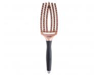 Kartáč Olivia Garden Fingerbrush Combo Medium Trinity Edition - růžovo-zlatý