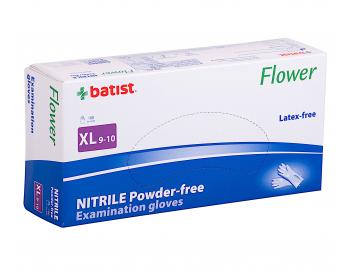 Jednorázové nitrilové rukavice Batist Flower 100 ks - XL