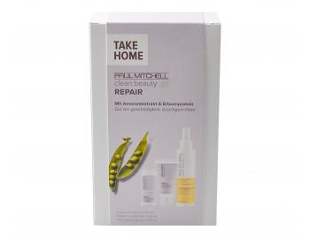 Stylingov ada Paul Mitchell Clean Beauty - drkov cestovn sada - termoochrann sprej + ampon + pe