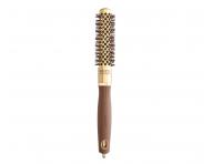 Kulatý foukací kartáč na vlasy Olivia Garden Expert Blowout Shine Gold & Brown - 20 mm
