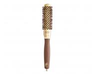 Kulatý foukací kartáč na vlasy Olivia Garden Expert Blowout Shine Gold & Brown - 25 mm