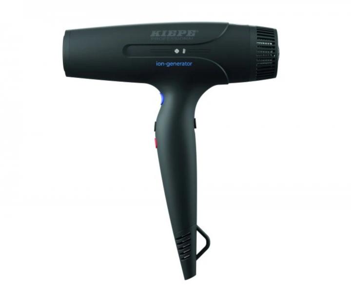 Profesionální ultralehký fén na vlasy Kiepe Professional Saloon Hair Dryer - 2400 W, černý