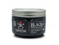 Černý barvící gel na vlasy se silnou fixací Barbertime Hair Gel Black - 300 ml