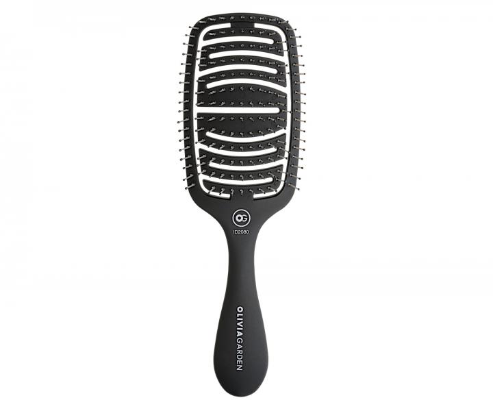 Kartáč pro husté vlasy Olivia Garden Care Flex Thick Hair - černý